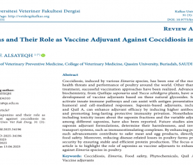 Alsayeqh, A.F., et al. Saponins and their role as vaccine adjuvant against coccidiosis in poultry.